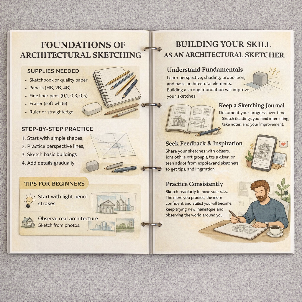 1.000+ Free Architectural Sketching Guide